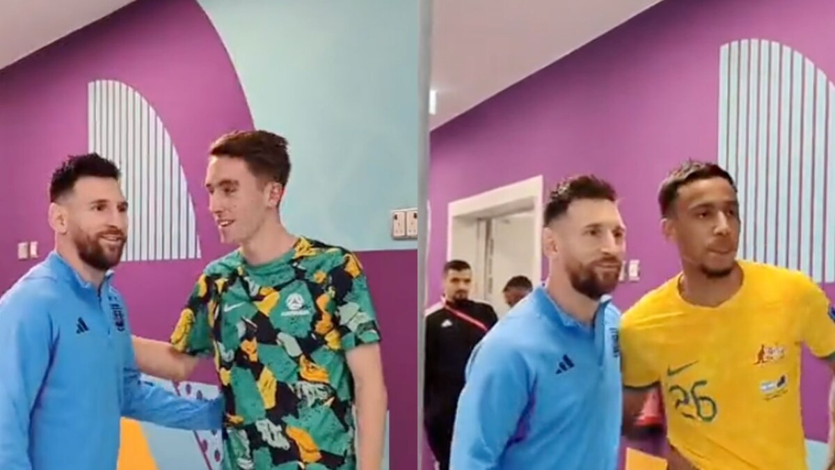 WATCH: Australia Players Fanboy Over Lionel Messi, Get Lined Up For