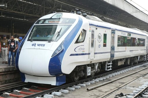 The blue-and-white train will save three hours of travel time compared to other trains on the route, officials said. (Image: PTI)