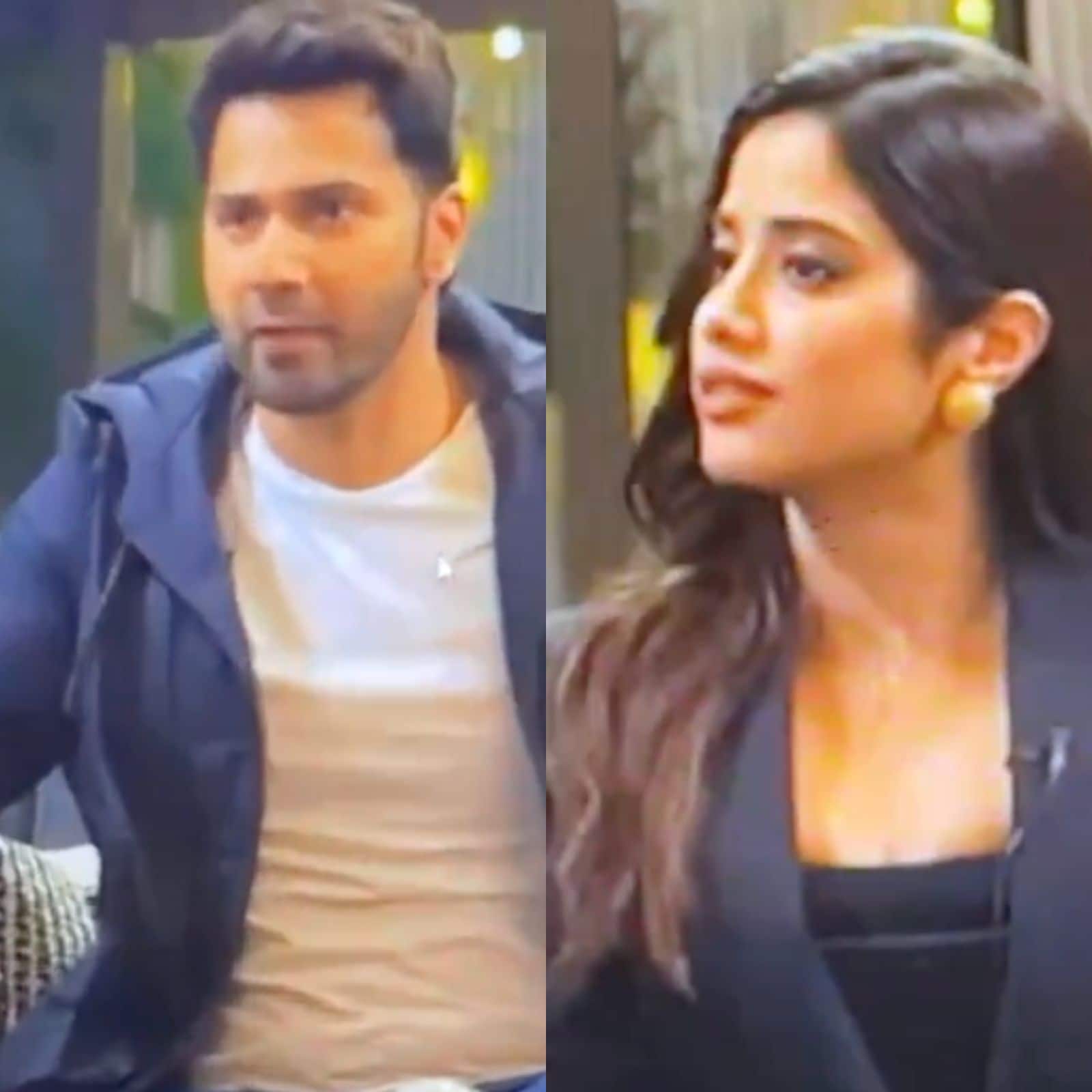 Varun Dhawan's Bl****b Analogy Has Everyone Confused But Janhvi Kapoor's  Reaction is Priceless - News18