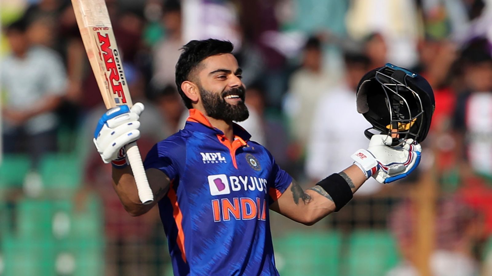 IND Vs BAN 3rd ODI Virat Kohli Smashes 44th ODI Century Goes Past 