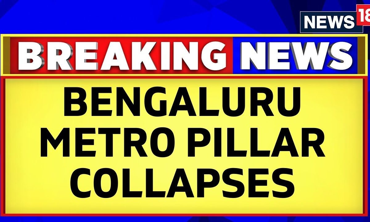 Karnataka News Metro Pillar Collapses In Bengaluru, Kills 2 Navagara
