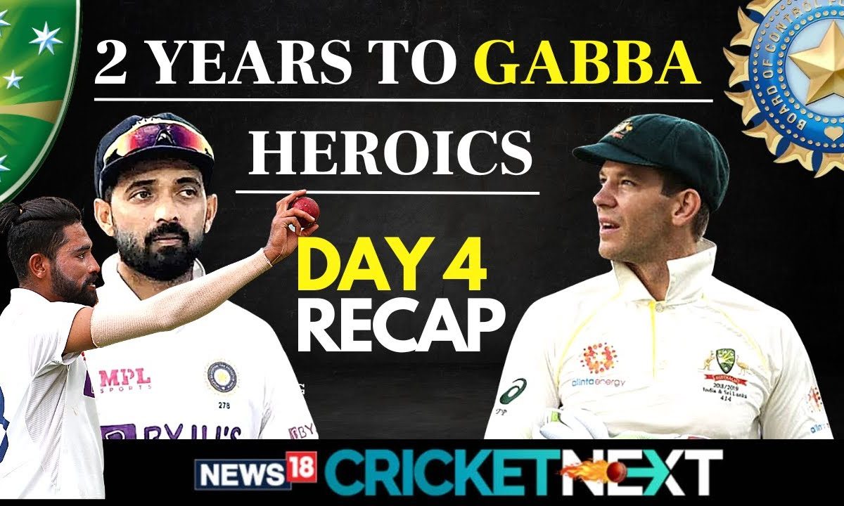 GABBA ANNIVERSARY: Recap Of IND Vs AUS 4th Test, Day 4 | A Spectacular ...