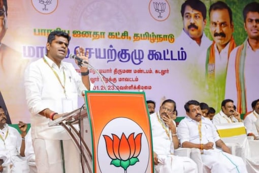 The Tamil Nadu BJP chief is scheduled to cover all the 234 Assembly segments ahead of the start of electioneering for the 2024 Lok Sabha polls. (Photo by @BJP4TamilNadu)