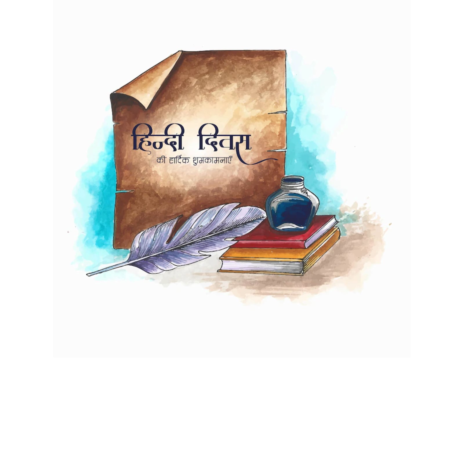 Hindi diwas Drawing/Hindi Diwas poster/Hindi Diwas Poster with slogan Oil  pastel/Hindi diwas chart | Cool gifs, Instagram, Save