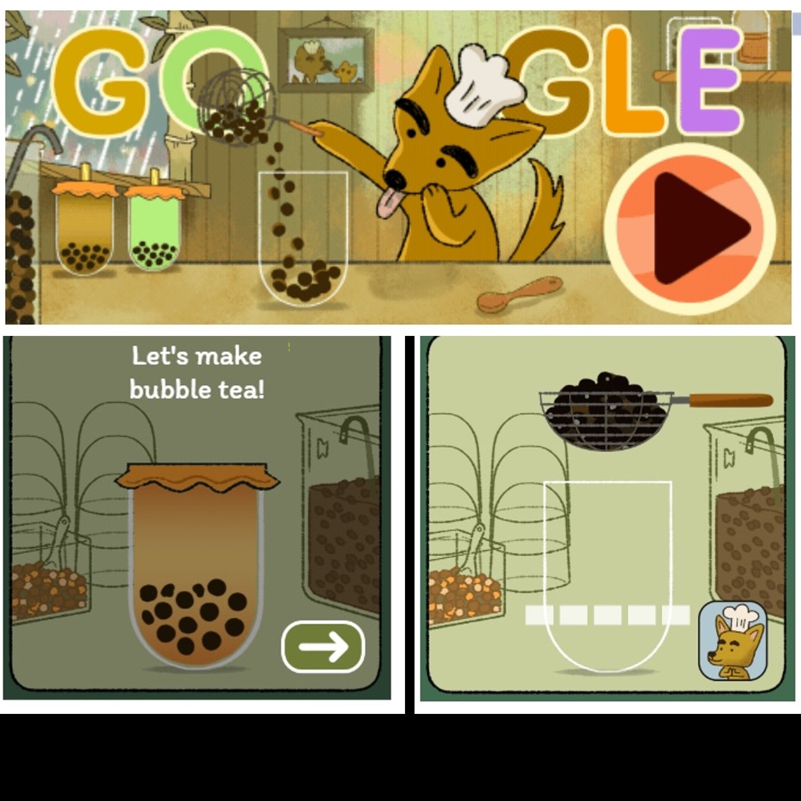 Relaxing Google Doodle Game Will Have You Making Boba Tea On Repeat