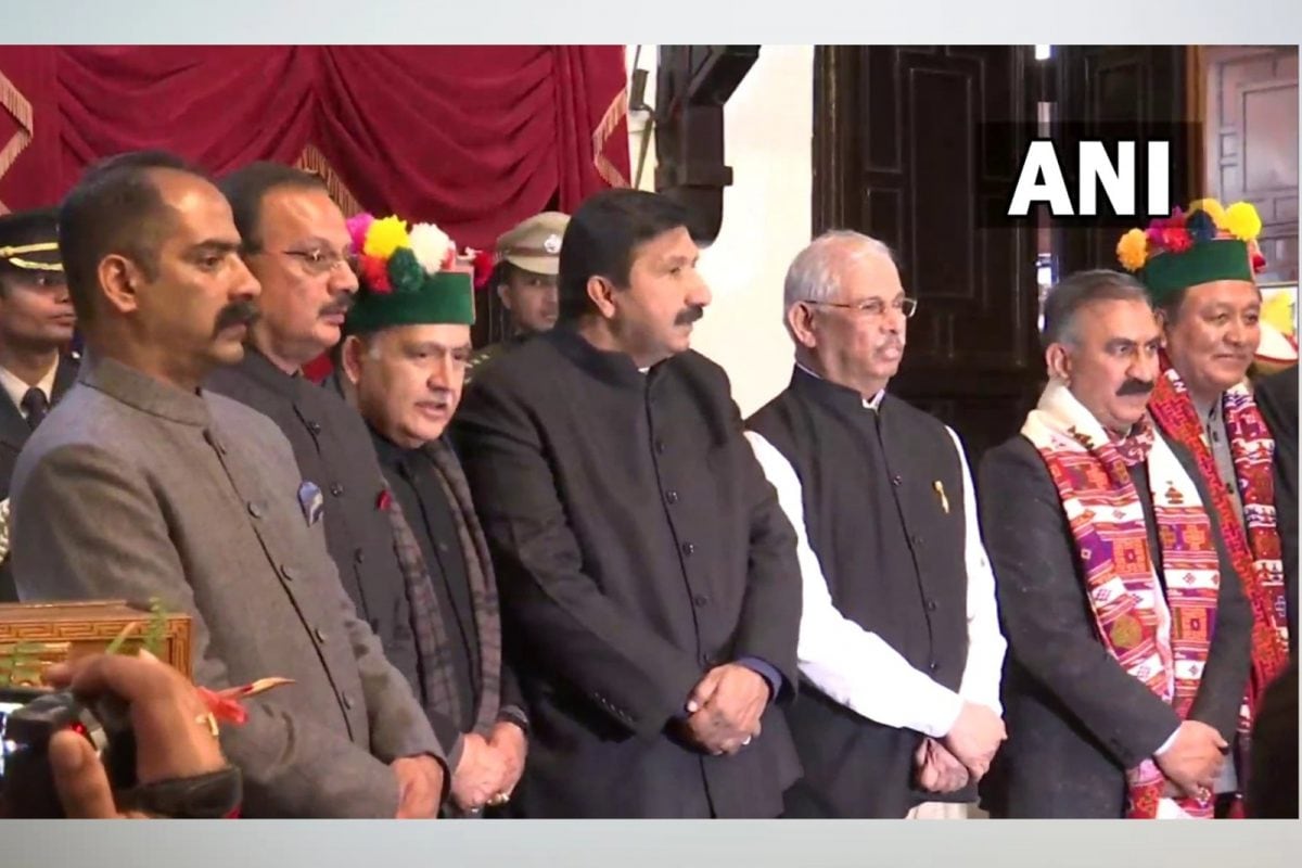 Delayed Due To 'Rahukaal', Himachal Cabinet Expands As 7 Ministers Take ...