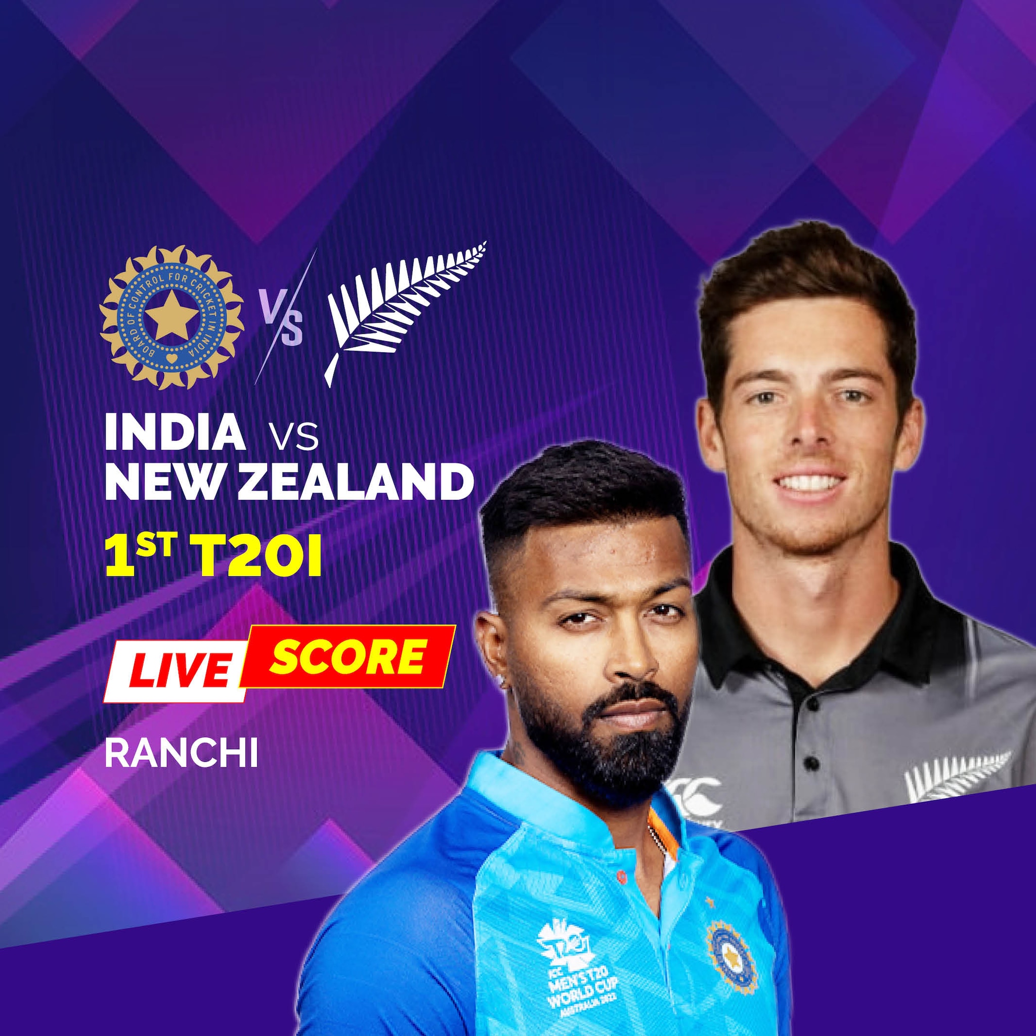 India vs New Zealand 1st T20I Highlights New Zealand Beat India by 21Runs to go 1-0 up in the Series
