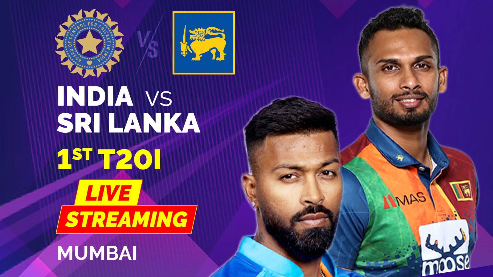 India vs Sri Lanka 2023 पहला T20I लाइव स्ट्रीमिंग टीवी और ऑनलाइन पर