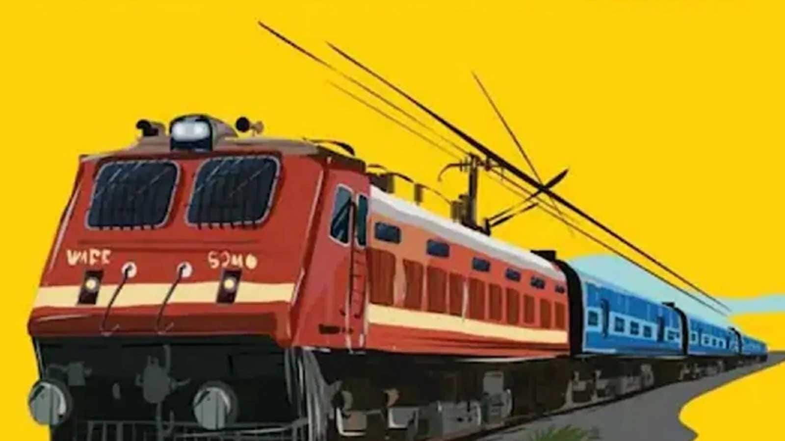 How to draw Mumbai Local Train at Railway Station - YouTube