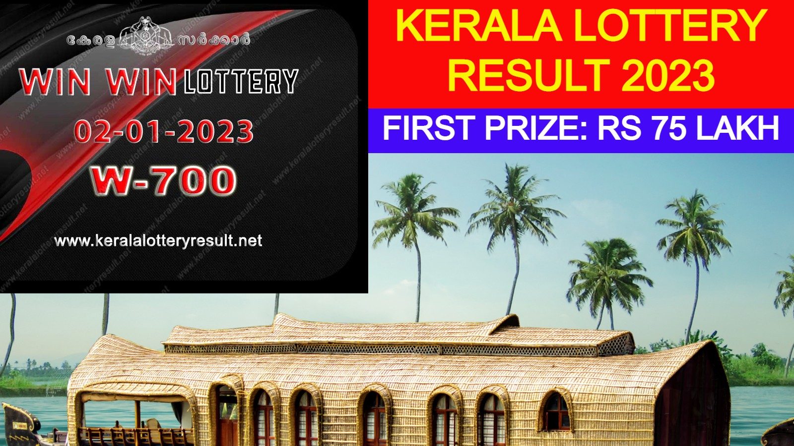 Kerala Lottery Result 2023 WinWin W700 Winning Numbers for January 2