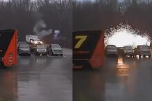 'New Tesla Charging': Lightning Strikes Vehicle in US, Turns on its Headlights in Freak Show