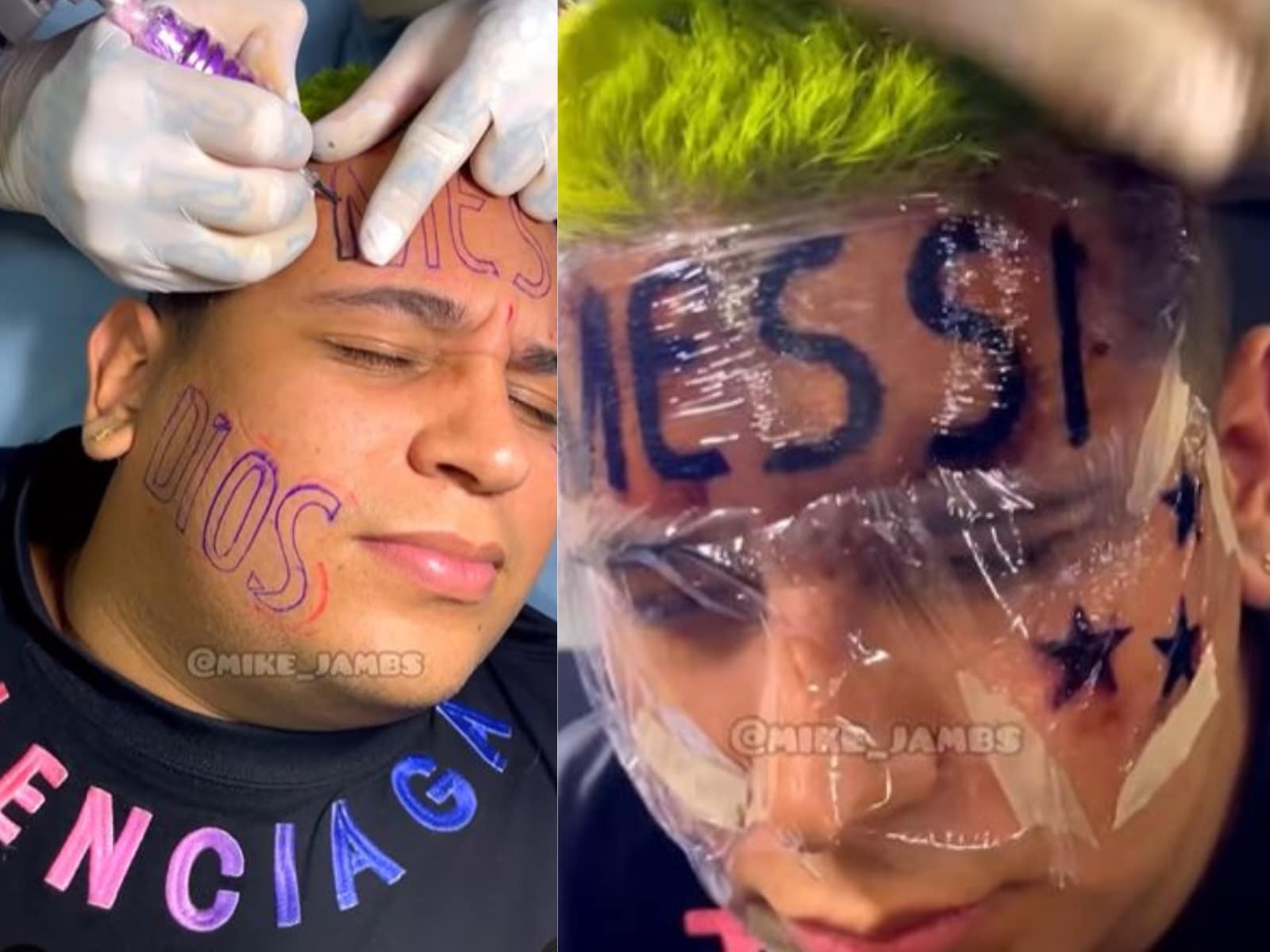World Cup 2022 Colombian Fan Regrets Getting Messi Tattoo on His Face   SportsBriefcom