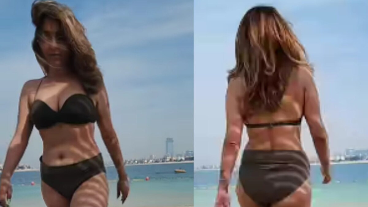 Neha Bhasin Flaunts Sexy Curves in Black Bikini as She Takes a Walk Across Beach; Watch Steamy Video