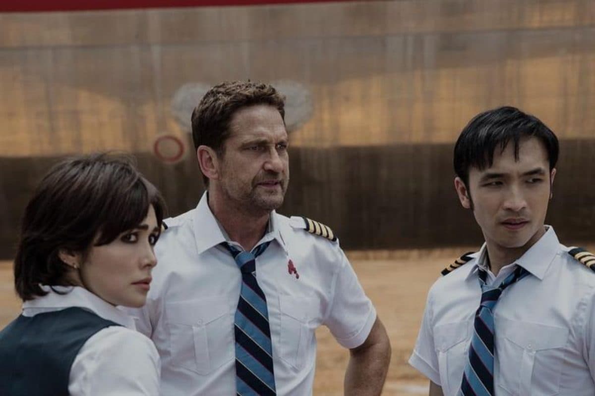 A still from the film Plane starring Gerard Butler and Mike Colter. (Image- Instagram)
