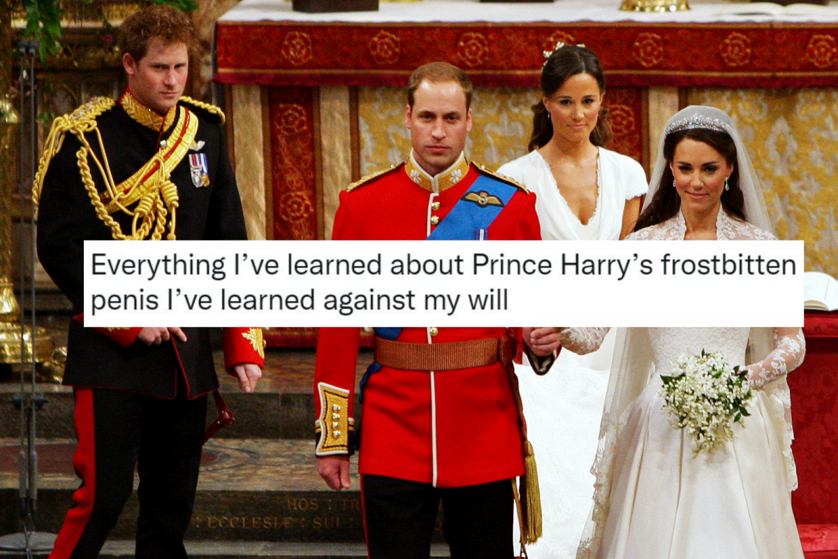 Prince Harry Trolled After Revealing He Had 'Frostbitten Penis' at  William-Kate's Wedding