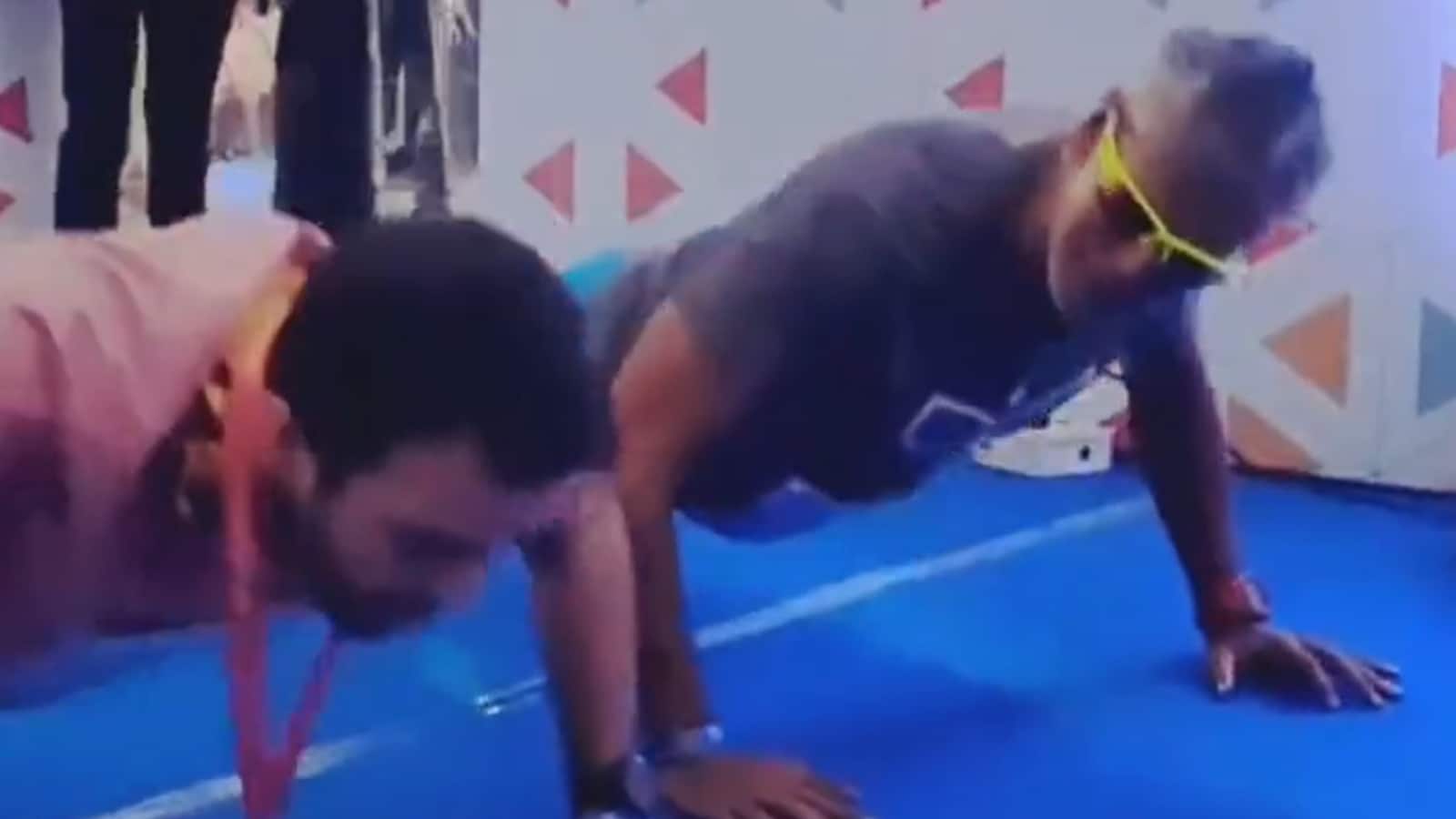 WATCH: Milind Soman Asks UAE Ambassador to do 20 Pushups With Him For a Selfie
