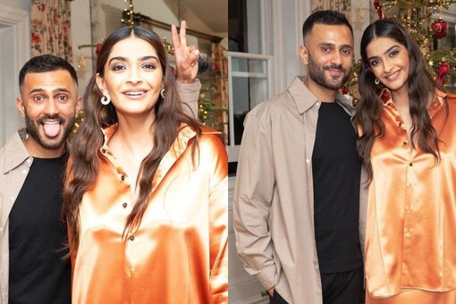 Sonam Kapoor's hubby Anand Ahuja posts throwback pics from her pregnancy days.