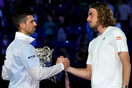 Australian Open: Novak Djokovic and Stefanos Tsitsipas (AP)