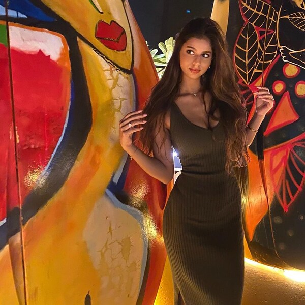 suhana khan red corset dress Red Hot Suhana Khan