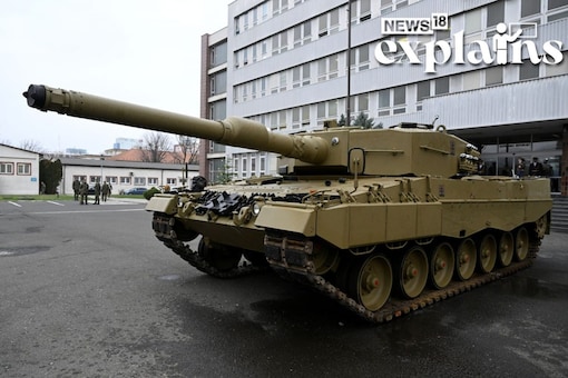 Germany delivers its Leopard tanks to Slovakia as part of a deal after Slovakia donated fighting vehicles to Ukraine, in Bratislava. (Reuters/FILE)