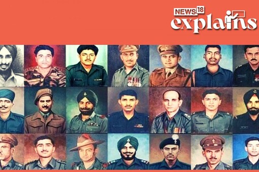 The awardees of the Param Vir Chakra, India's highest gallantry award (Image: News18/Ministry of Defence)