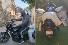 Indian Man Selling Milk On Harley Davidson Bike Surprises Internet