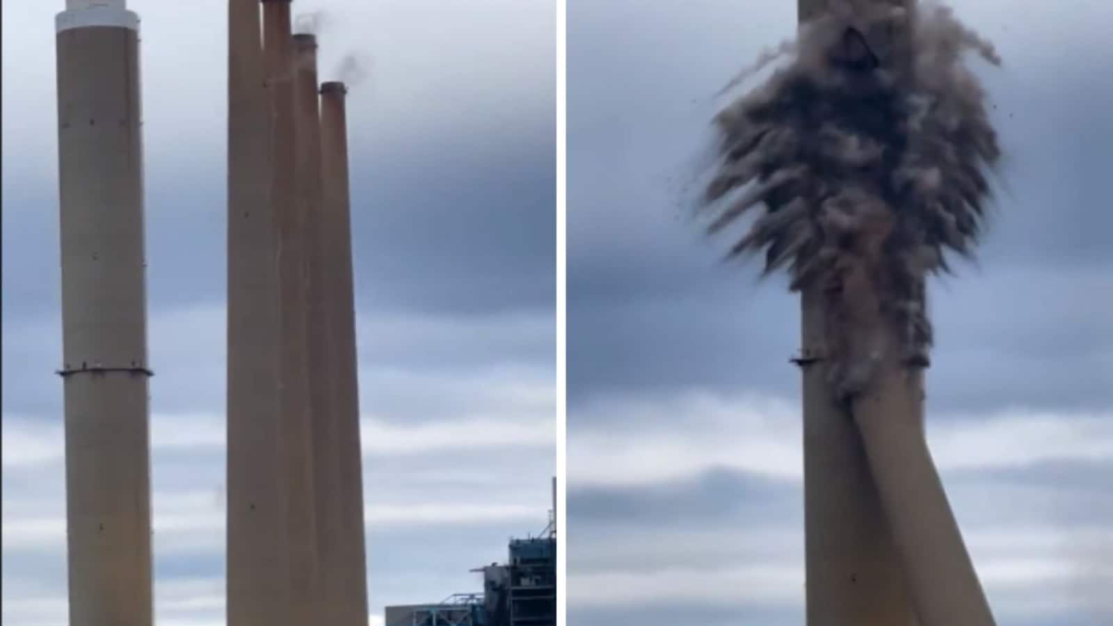 Watch: This Demolition Of Chimneys Might Remind You Of Noida Twin ...