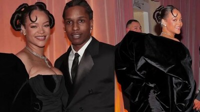 rihanna golden globes 2023 dress 2023: Takes the Stage in a Gorgeous Gown Alongside Boyfriend A$AP Rocky | Lifestyle News Africa Clothing