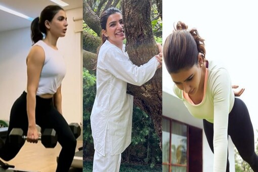 With her training routines, Samantha always motivates her followers and shows her love and commitment to wellness. (Images: Instagram)