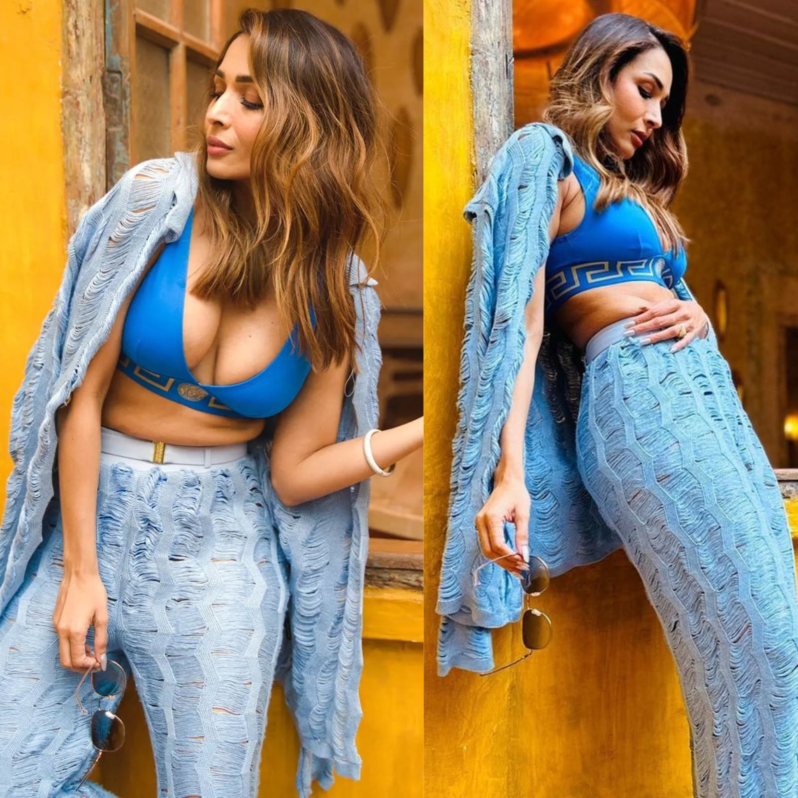 Malaika Arora's Versace Bralette and a Stunning Knit Pant Is an Absolute  Fashion Goal - News18