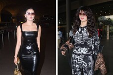 Urvashi Rautela's Stylish Airport Diaries: The Diva Slays In Chic Co-ords, Bold Leather Dresses And Comfy Athleisure Sets