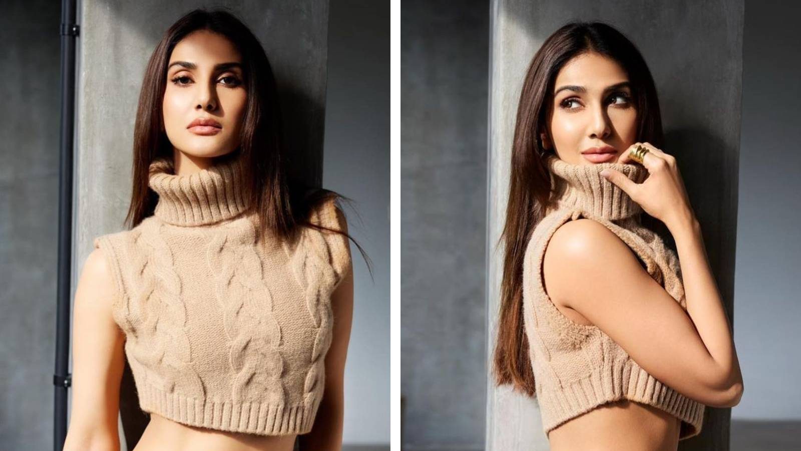 Vaani Kapoor rings summer vibes in plunge neck crochet top and denim jeans  [Photos]