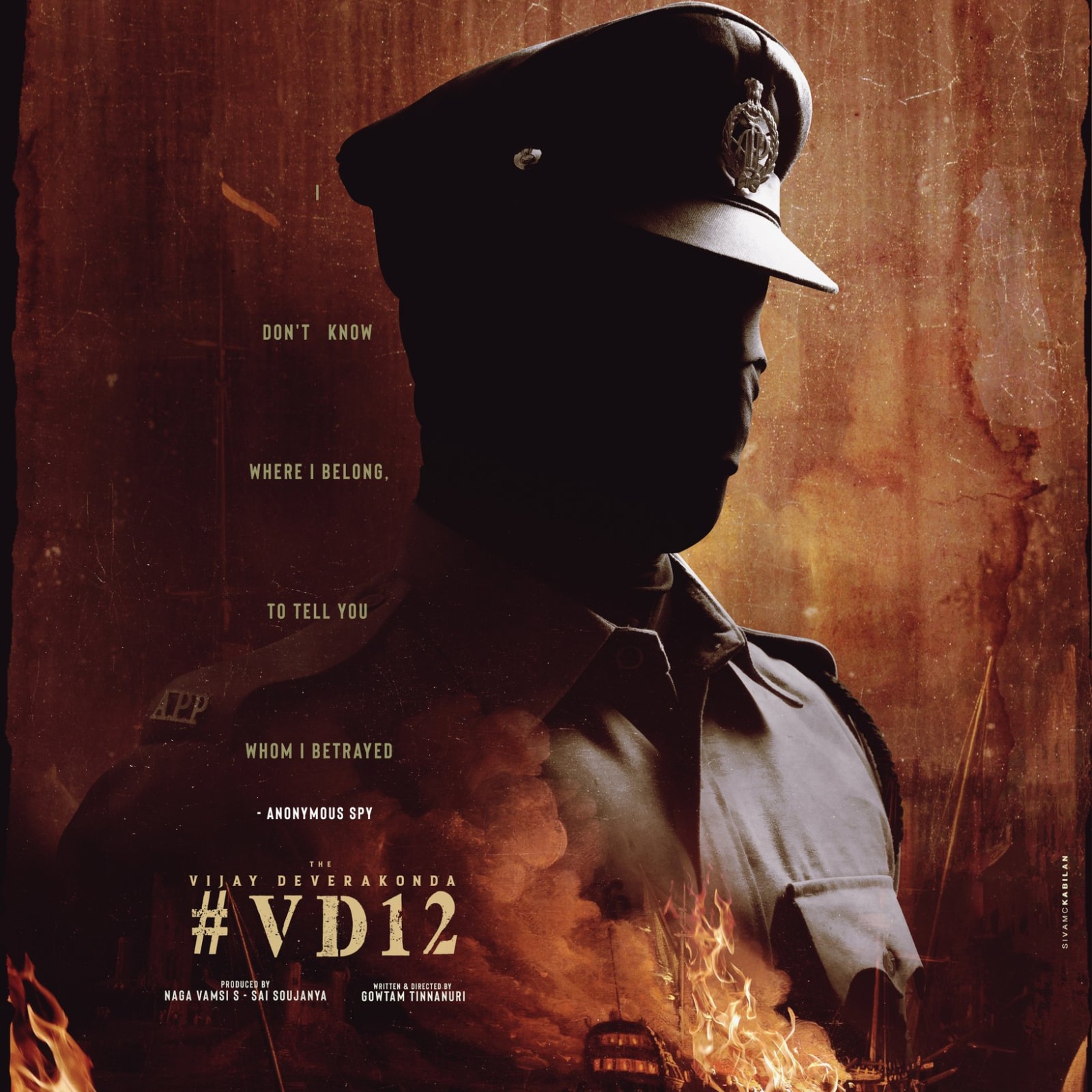 VD12 First Look: Vijay Deverakonda Announces New Film With Gowtam  Tinnanuri, Poses As Cop In Poster