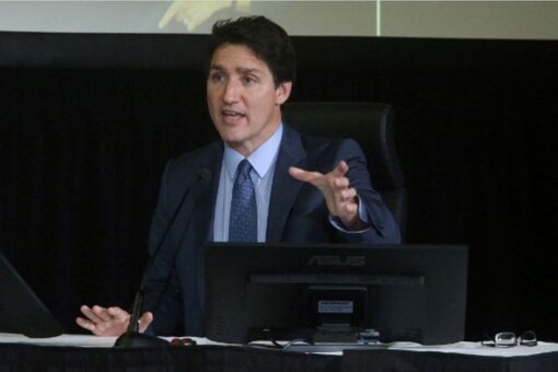 In this file photo taken on November 25, 2022 Canadian Prime Minister Justin Trudeau testifies before the Public Order Emergency Commission public inquiry in Ottawa. (AFP)