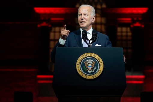 Biden stressed the West's continued support for Ukraine. (File photo/Associated Press)