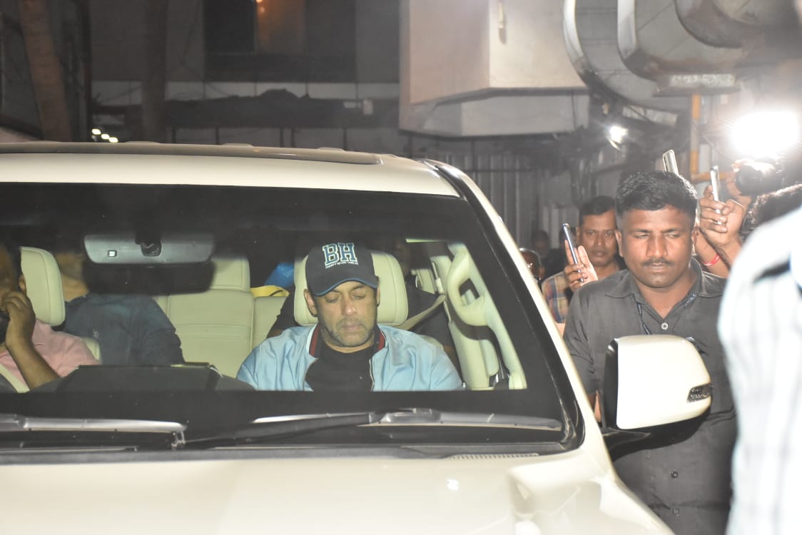 Salman Khan seen outside a clinic.