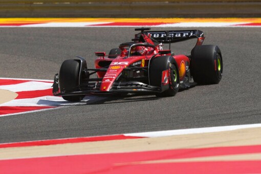 Charles Leclerc in action during the last day of F1 testing. (AP Photo)