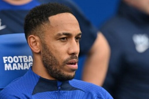 Aubameyang cut from Chelsea squad for Champions League (AFP Image)
