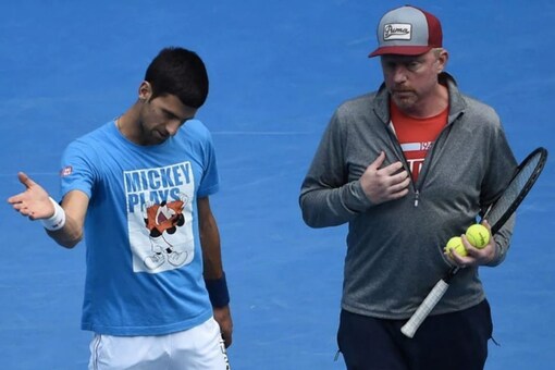 Novak Djokovic, Boris Becker (Twitter) 