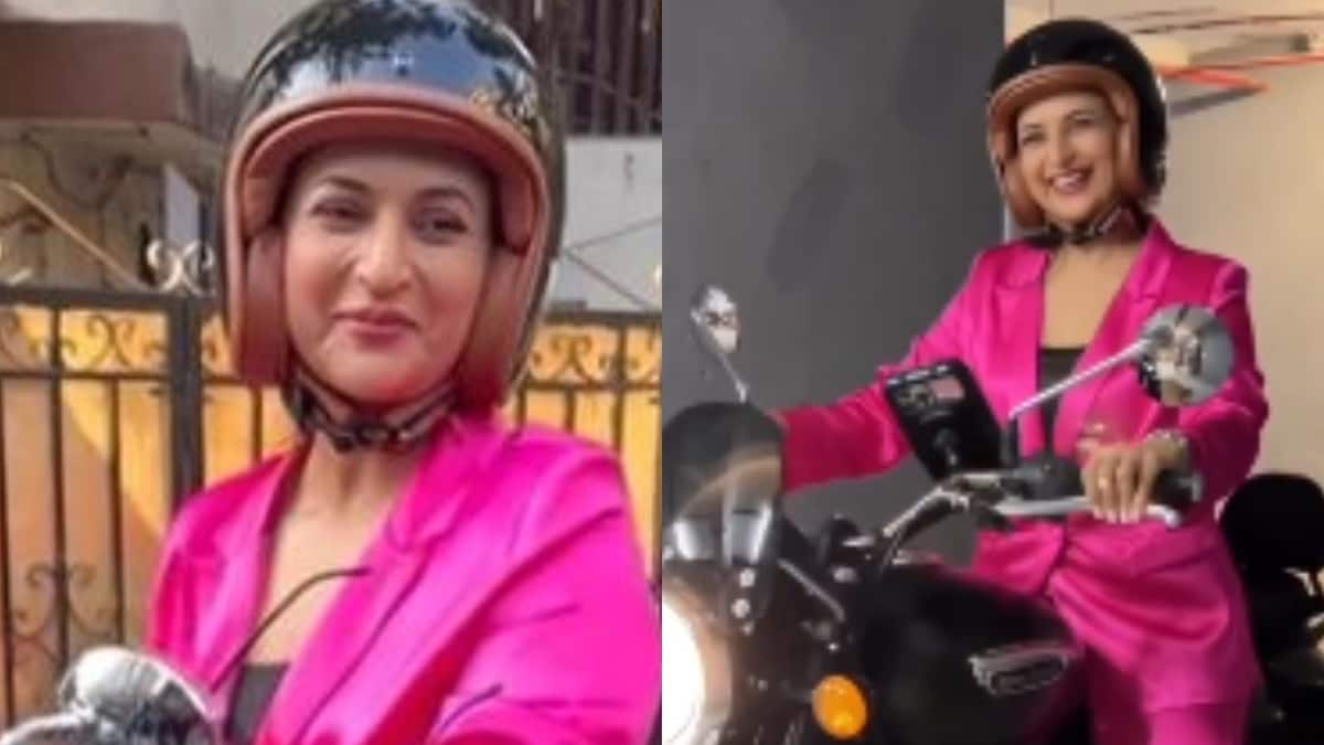 1200px x 675px - Divyanka Tripathi Rides Bike In A Hot Pink Pantsuit; Video Goes Viral -  News18