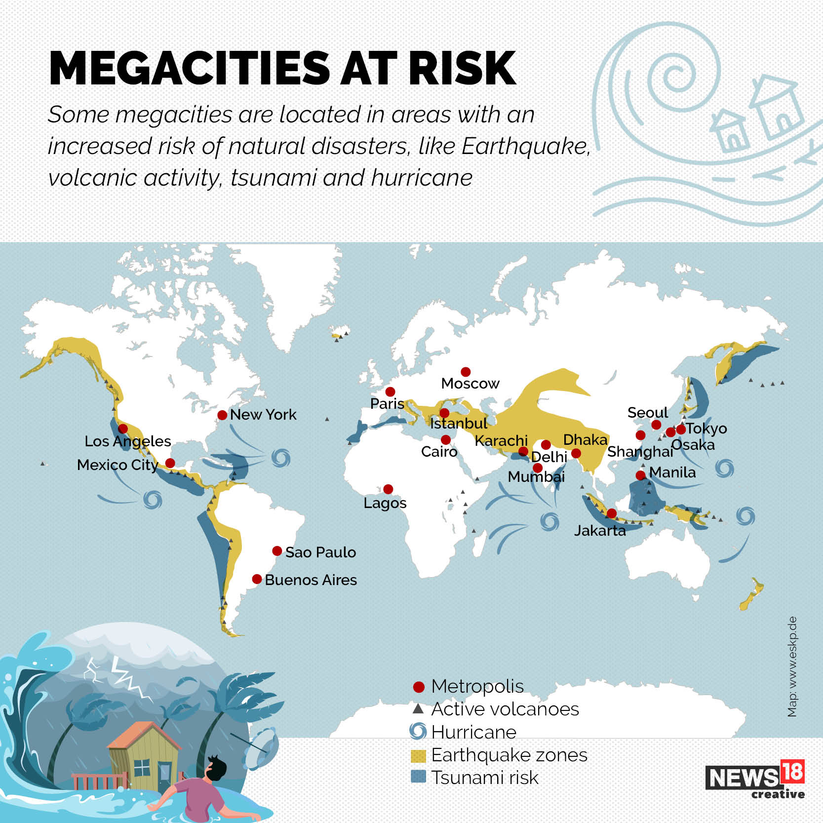 In GFX | Here Are the World’s Megacities Which Risk Destruction ...