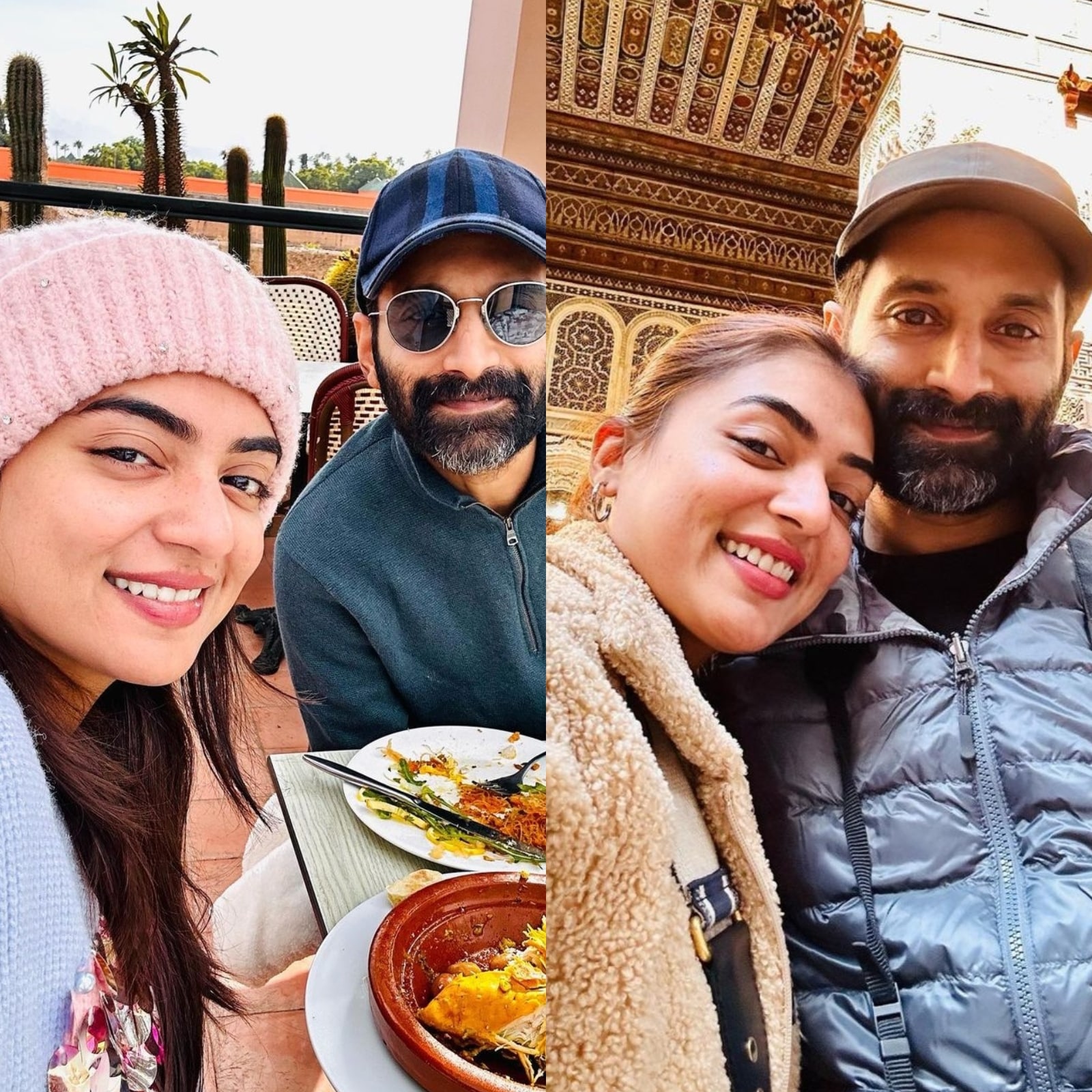 Fahadh Fassil And Nazriya Nazim Pose For Cute Selfies During Their Morocco  Vacation - News18