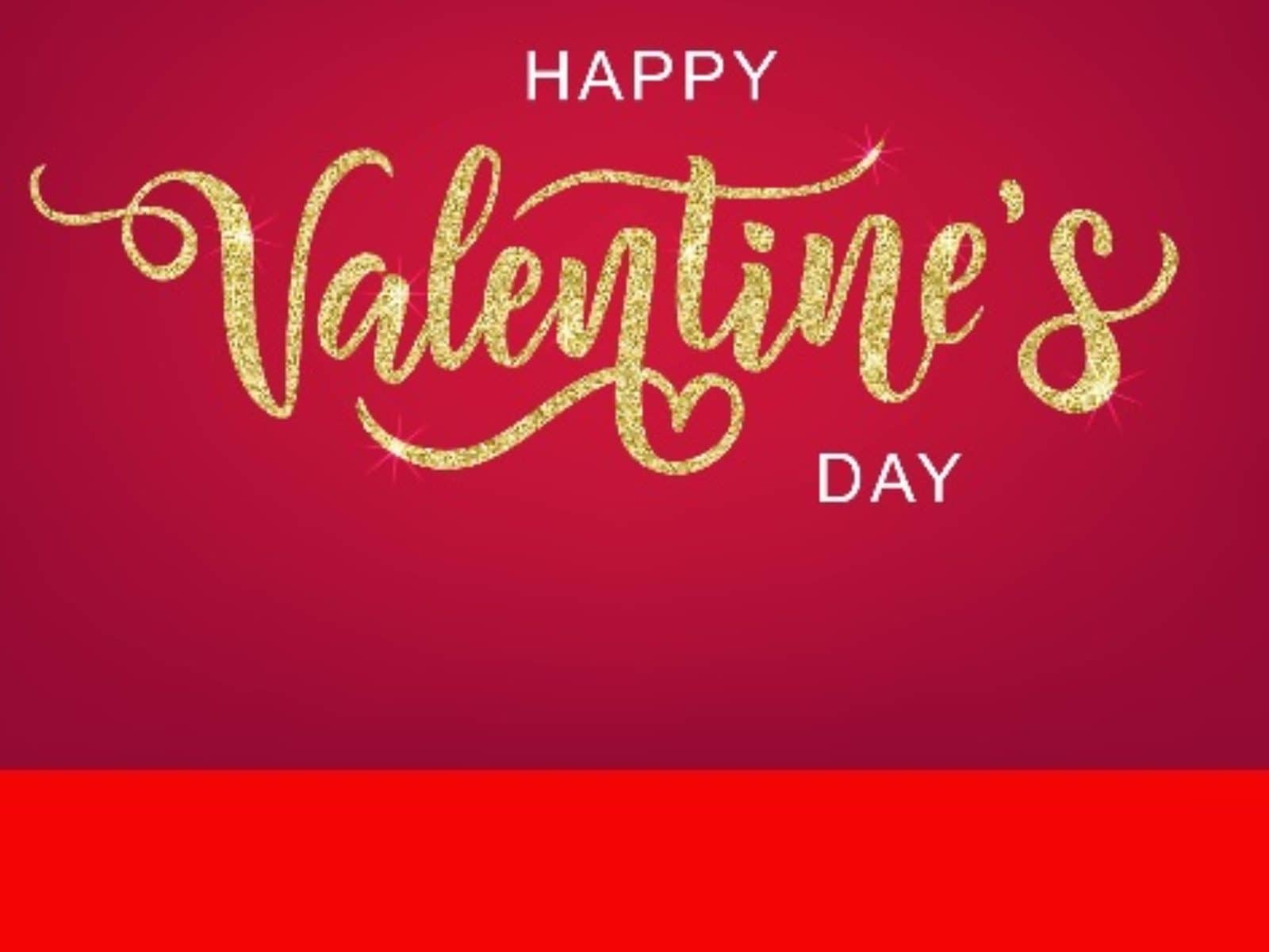 I love you happy valentines day background red Vector Image
