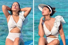 Hina Khan Oozes Oomph In White Cutout Swimsuit, Check Out The Diva's Sexiest Bikini And Monokini Looks In These Pics