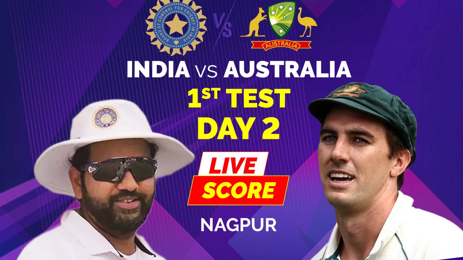 ind vs aus test score