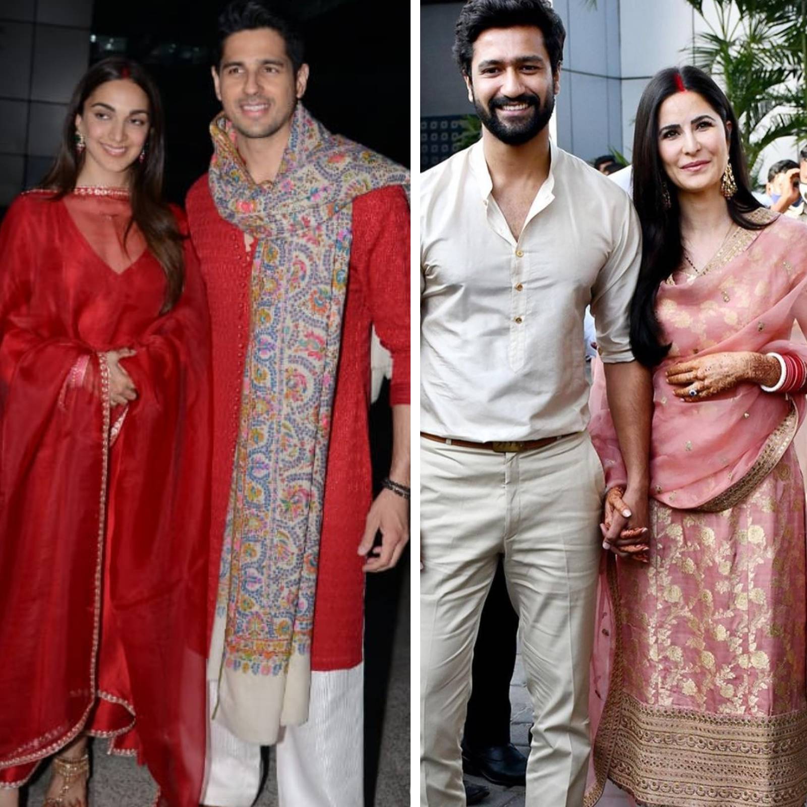 9 Bollywood Couples And Their First Appearance As Married Couple:  Kiara-Sidharth, Katrina-Vicky, Alia-Ranbir And More, See Pics - News18