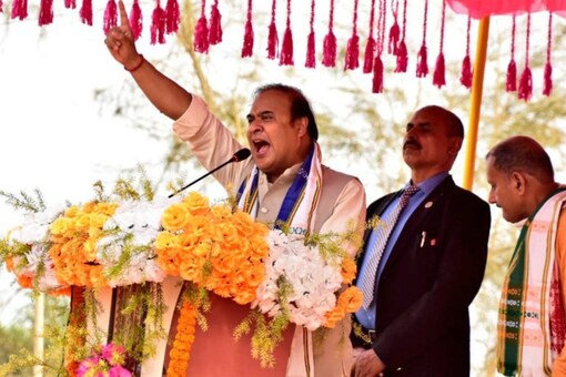 Assam CM Himanta Biswa Sarma said the BJP would not fall short of numbers and would form a majority government in Tripura. (Twitter @himantabiswa)