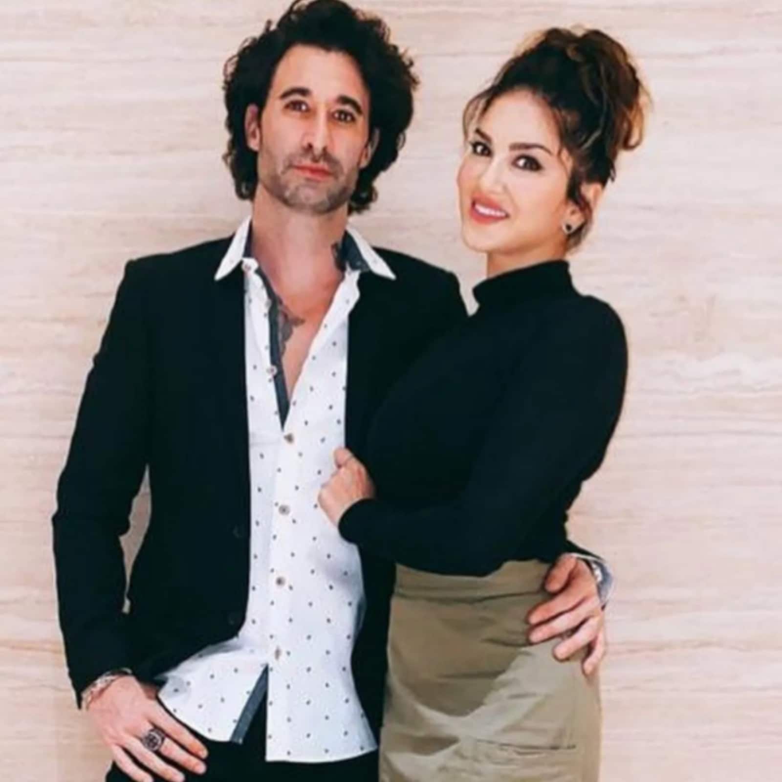 Sunnyleonepornvedio Com - Sunny Leone Dazzles In An All-Black Outfit, Daniel Weber Reacts - News18