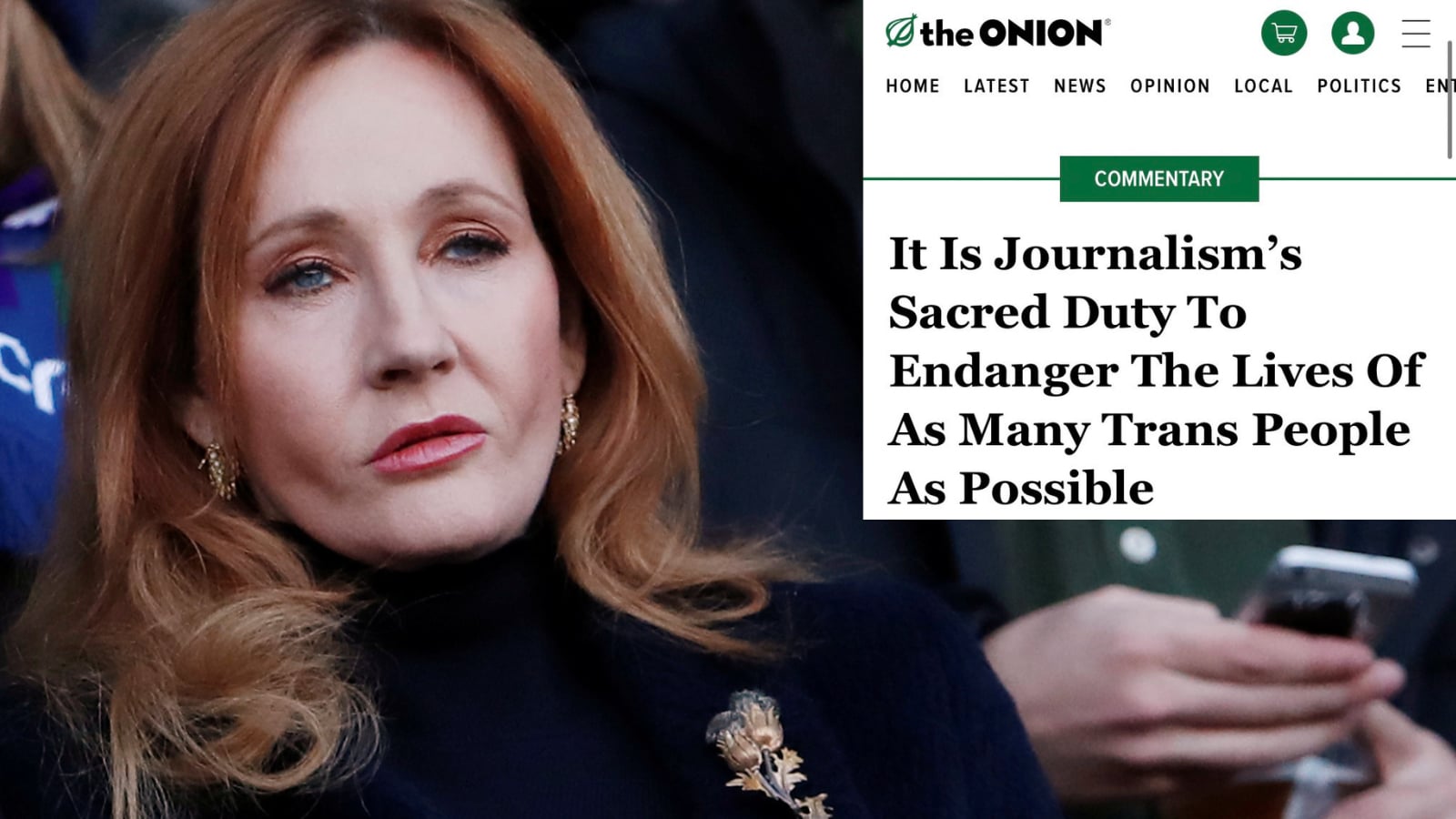 'The Onion' Satire On Transphobia Hits Out At NYT OpEd Defending JK