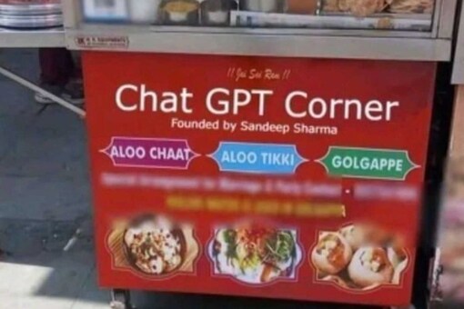  A golgappa stall named "Chat GPT".